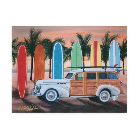 Patrick Sullivan 'Sunset Woody' Canvas Art,14x19